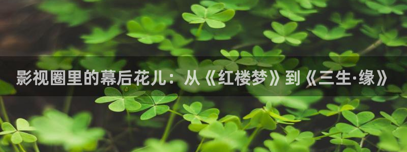 青柠影视免费播放：影视圈里的幕后花儿：从《红楼梦》到《三生·缘》